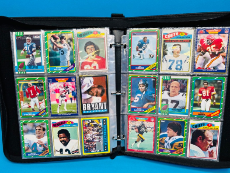 Photo 3 of 699115…252 mixed vintage football trading cards in binder -may have wear from age