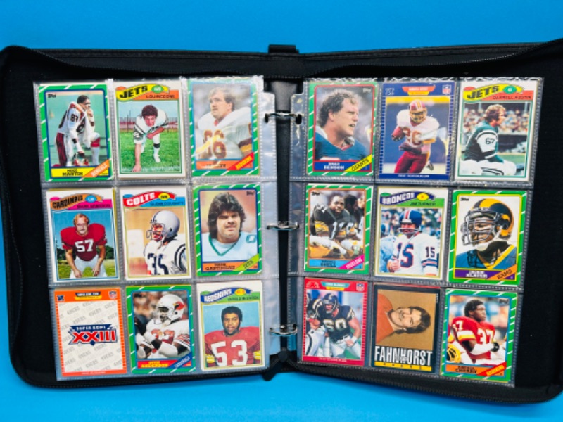 Photo 12 of 699115…252 mixed vintage football trading cards in binder -may have wear from age