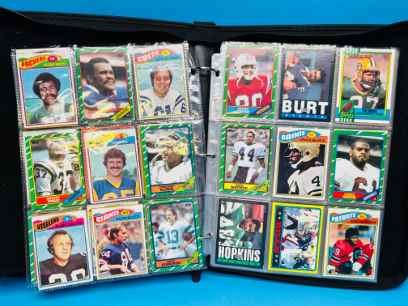 Photo 14 of 699115…252 mixed vintage football trading cards in binder -may have wear from age