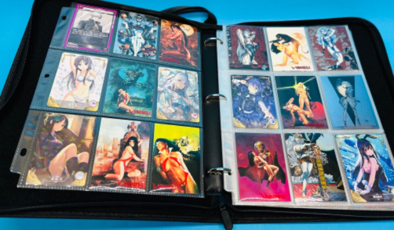 Photo 1 of 699117…final sale no returns no refunds-153 mixed sexy Vampirella, lady death, and Asian Anime cards in binder