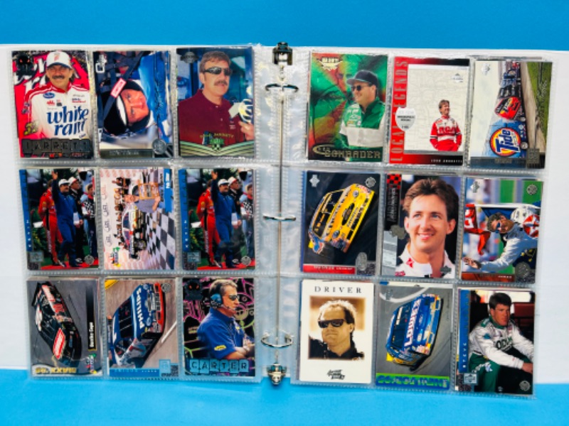 Photo 5 of 699118…234 mixed NASCAR cards and 2 magazines in binder