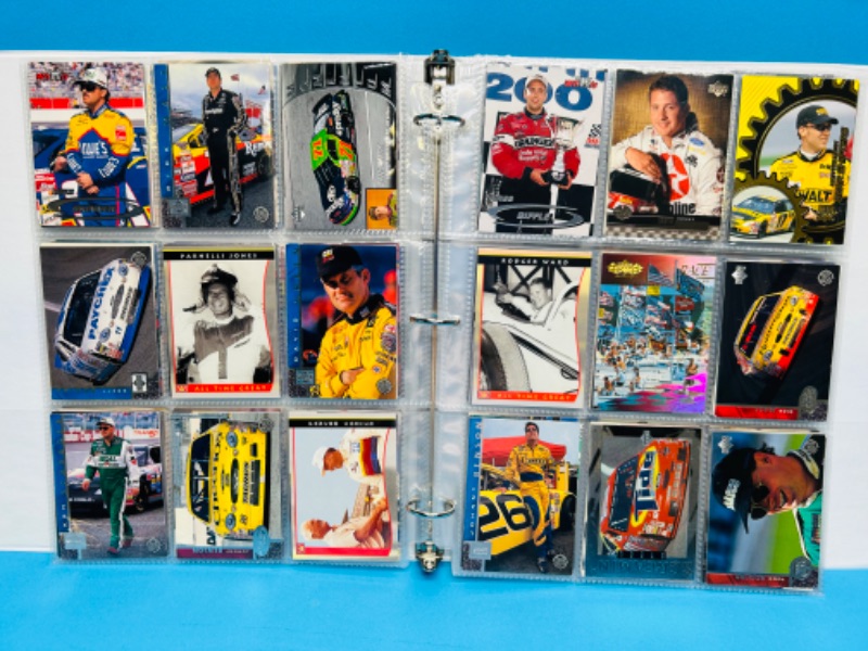 Photo 8 of 699118…234 mixed NASCAR cards and 2 magazines in binder