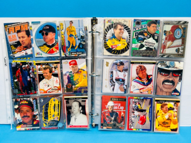 Photo 1 of 699119…252 mixed NASCAR cards and magazine in binder 