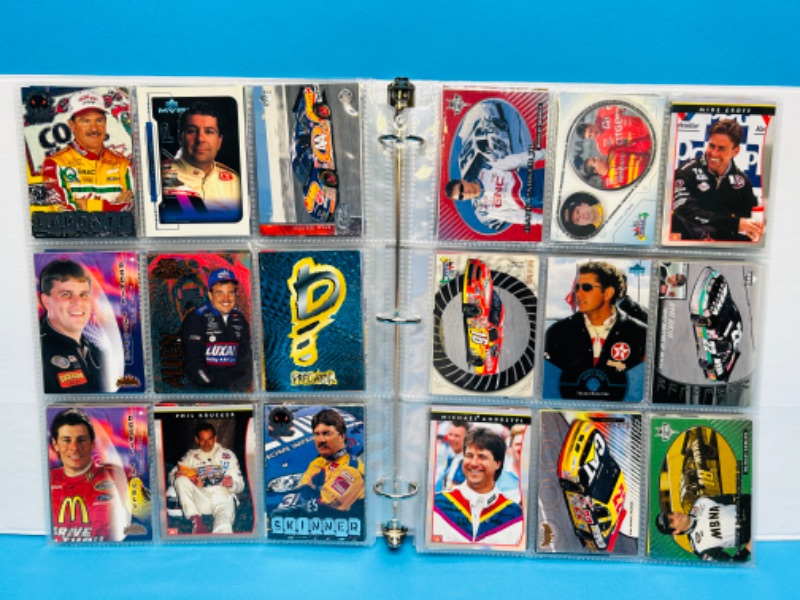 Photo 4 of 699119…252 mixed NASCAR cards and magazine in binder 