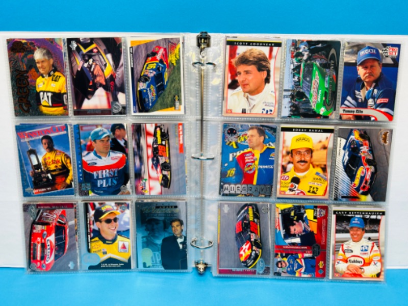 Photo 1 of 699119…252 mixed NASCAR cards and magazine in binder 