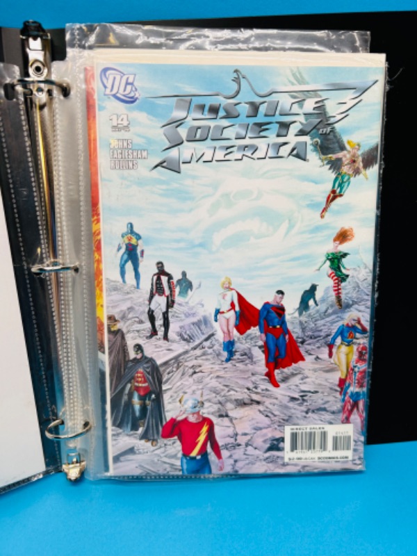 Photo 2 of 699121… 9 justice league and society of America comics in binder-see photos 