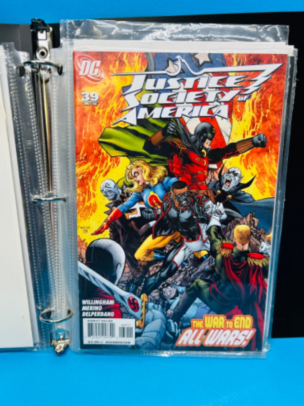 Photo 6 of 699121… 9 justice league and society of America comics in binder-see photos 