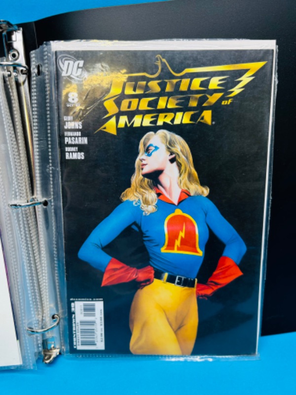 Photo 9 of 699121… 9 justice league and society of America comics in binder-see photos 