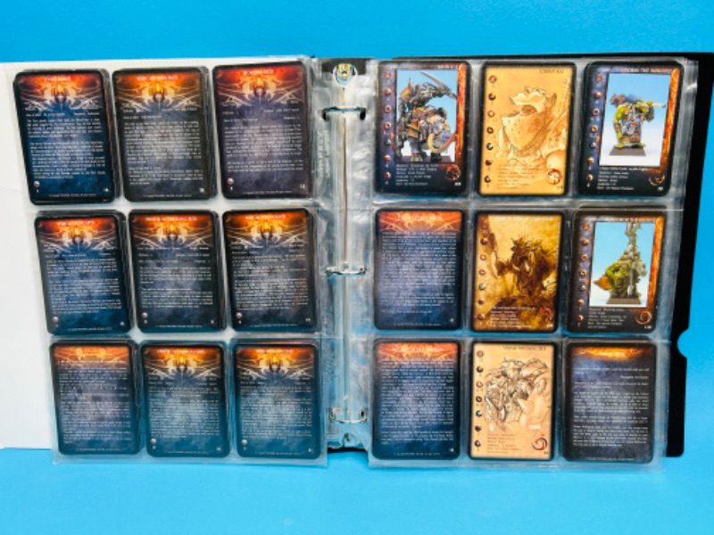 Photo 9 of 699123… 81 Rackham Confrontation game cards in binder 