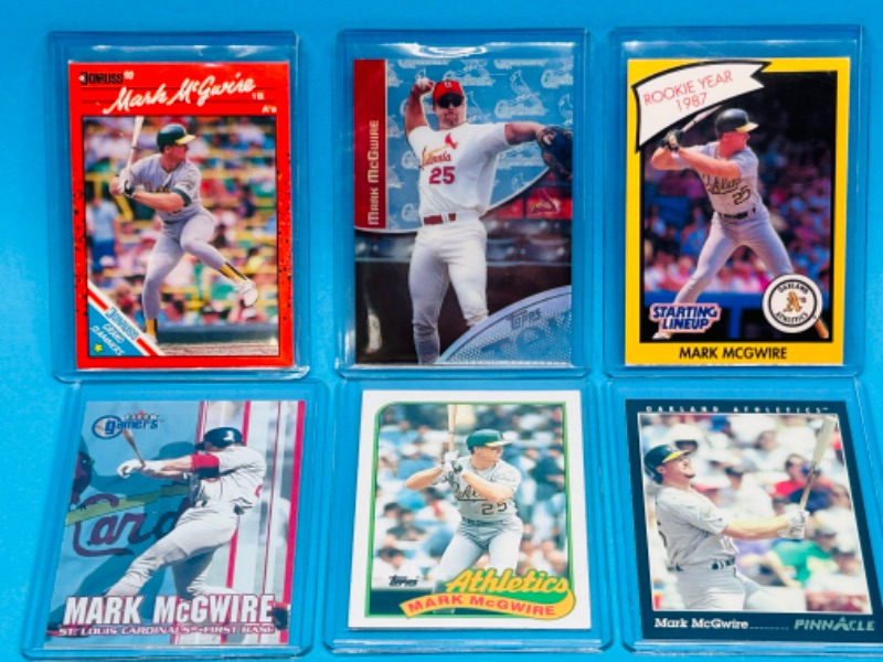 Photo 1 of 699126…6 mark McGwire trading cards in hard plastic sleeves 