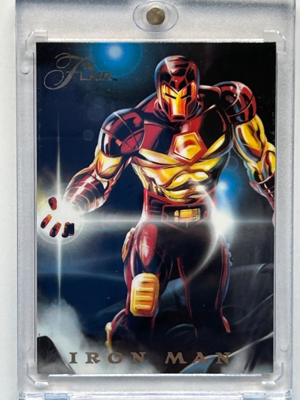 Photo 1 of 669138…flair Iron man power blast card 3 in  hard plastic case