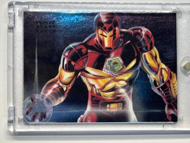 Photo 2 of 669138…flair Iron man power blast card 3 in  hard plastic case