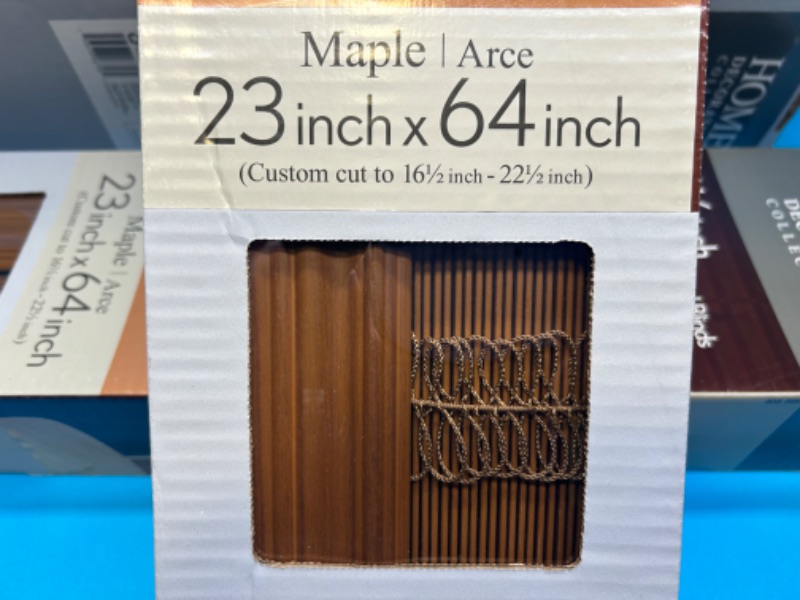 Photo 1 of 669146…  3 premium faux wood 2 1/2” window blinds maple color 23”x64”
