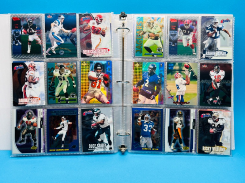 Photo 10 of 699148…252 mixed football refractor, chrome, foil and holo cards in binder