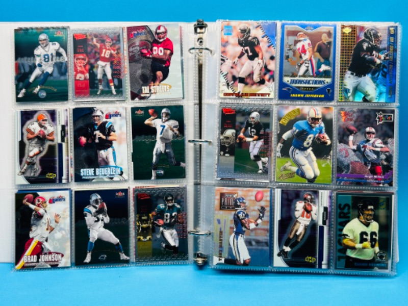 Photo 5 of 699148…252 mixed football refractor, chrome, foil and holo cards in binder