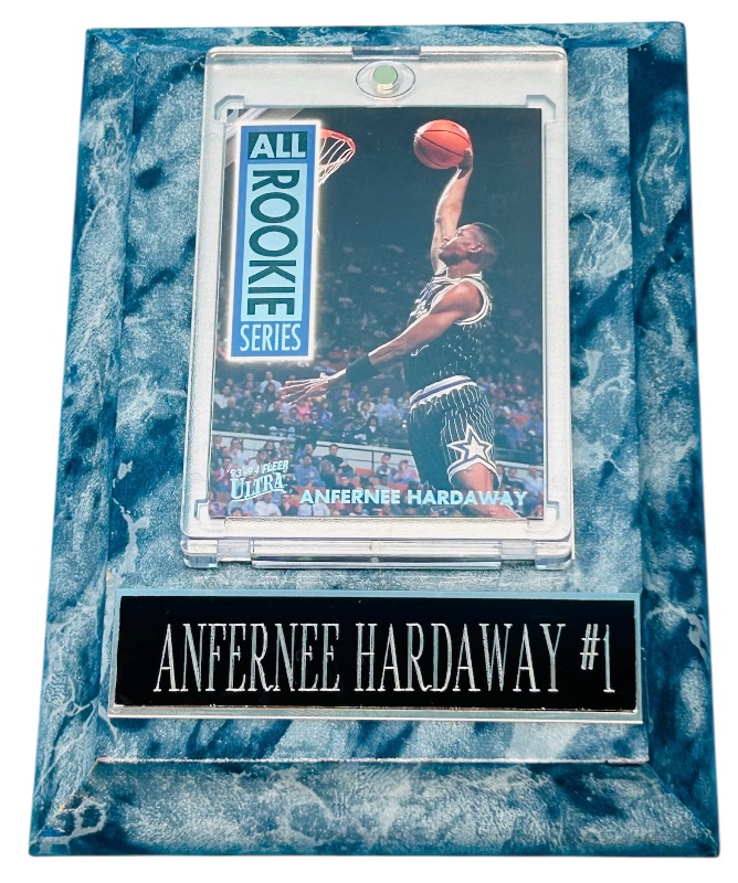 Photo 1 of 699150…7 x 5” Anfernee Hardaway Rookie plaque 