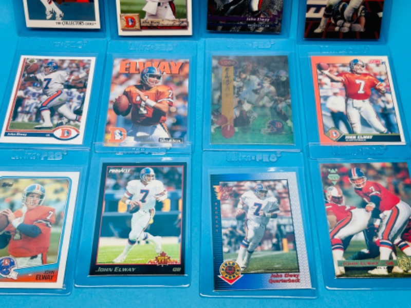 Photo 3 of 699164…12 John Elway trading cards in hard plastic sleeves 