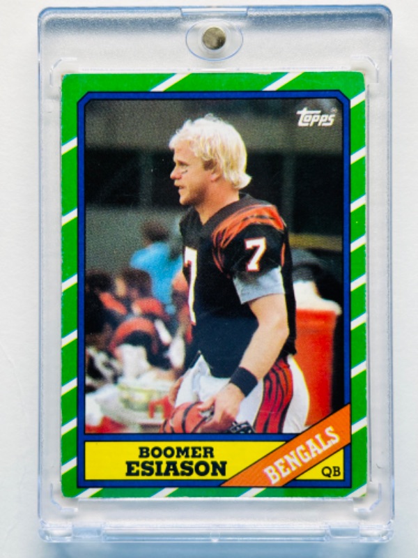 Photo 1 of 699170…Boomer Esiason Rookie card 255 in hard plastic case