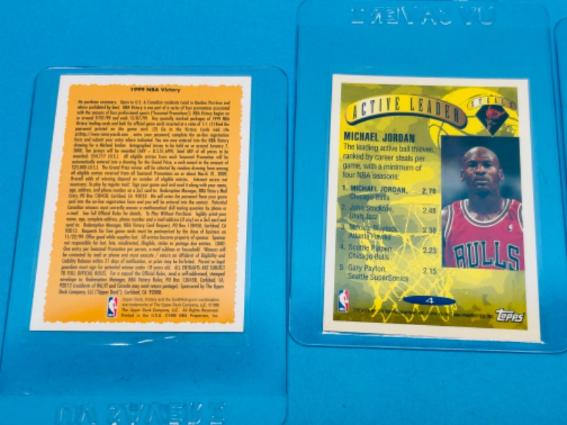 Photo 2 of 699173…4 Michael Jordan trading cards in hard plastic sleeves 