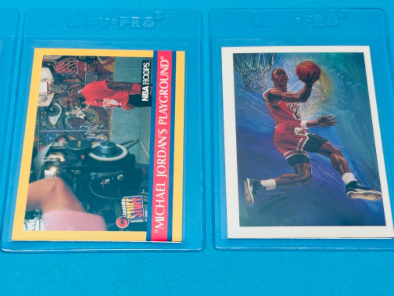 Photo 3 of 699174… 4 Michael Jordan trading cards in hard plastic sleeves 