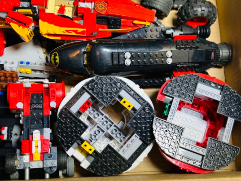 Photo 2 of 699209…misc LEGO pieces and vehicle parts- incomplete 