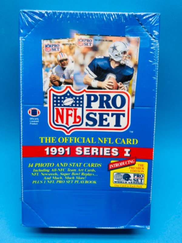 Photo 5 of 699210…sealed NFL Pro Set 1991 series I football card packs - 36 count