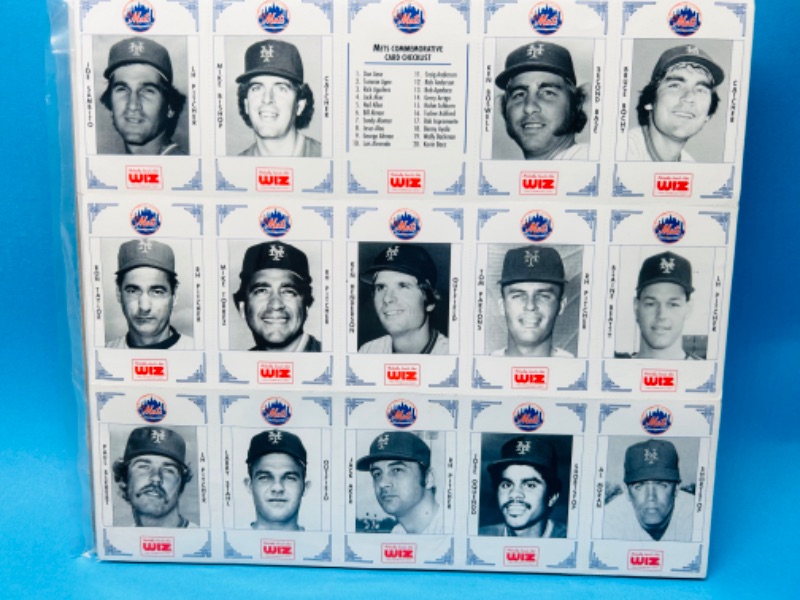 Photo 5 of 699212…4 vintage uncut sheets of WIZ baseball cards in plastic 