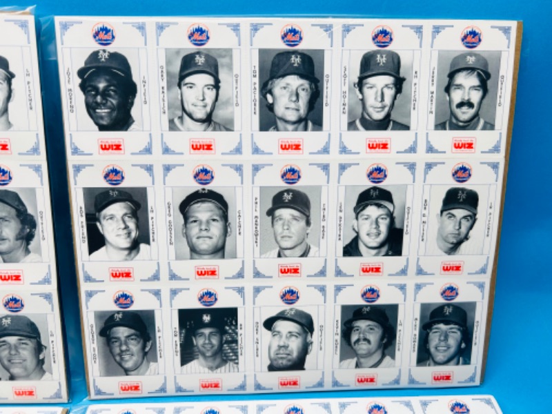 Photo 9 of 699212…4 vintage uncut sheets of WIZ baseball cards in plastic 