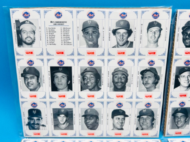 Photo 8 of 699212…4 vintage uncut sheets of WIZ baseball cards in plastic 