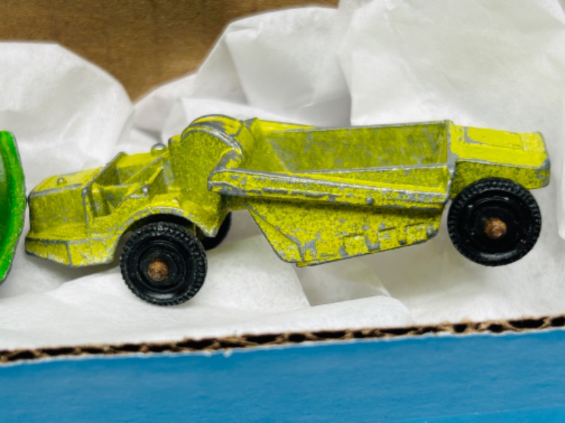 Photo 2 of 699222…3 vintage 1960’s Tootsie Toy Chicago metal trucks -wear from age-chips, scuffs