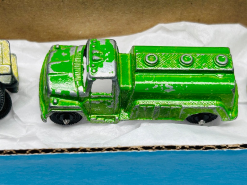 Photo 4 of 699222…3 vintage 1960’s Tootsie Toy Chicago metal trucks -wear from age-chips, scuffs