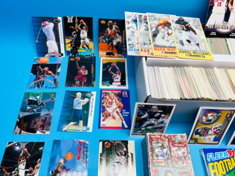 Photo 6 of 699233…1500+ mixed football and basketball trading cards in box