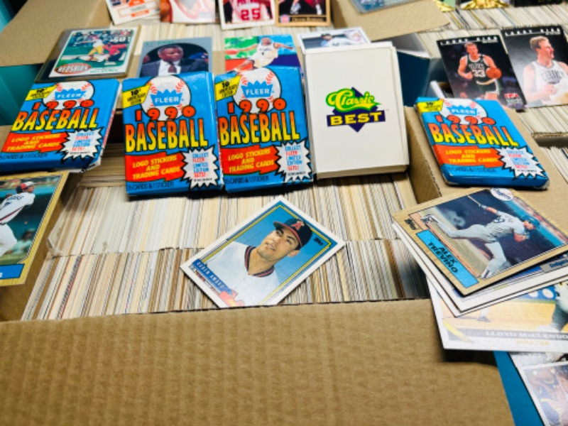 Photo 10 of 699236…6500+ mixed  sports trading cards in 6  boxes see photos 