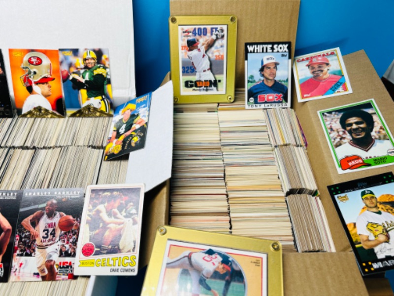 Photo 8 of 699236…6500+ mixed  sports trading cards in 6  boxes see photos 