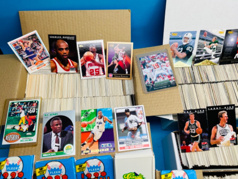 Photo 9 of 699236…6500+ mixed  sports trading cards in 6  boxes see photos 