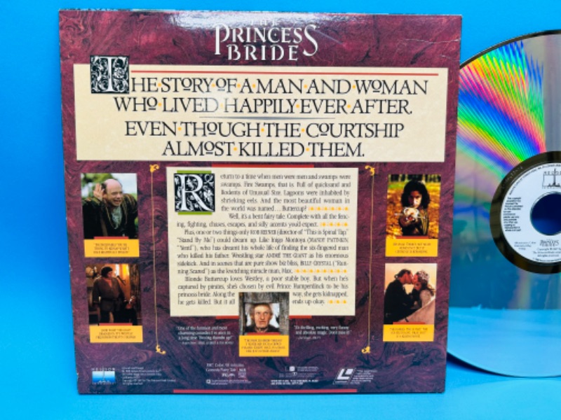 Photo 1 of 699244…The Princess Bride laser video disc