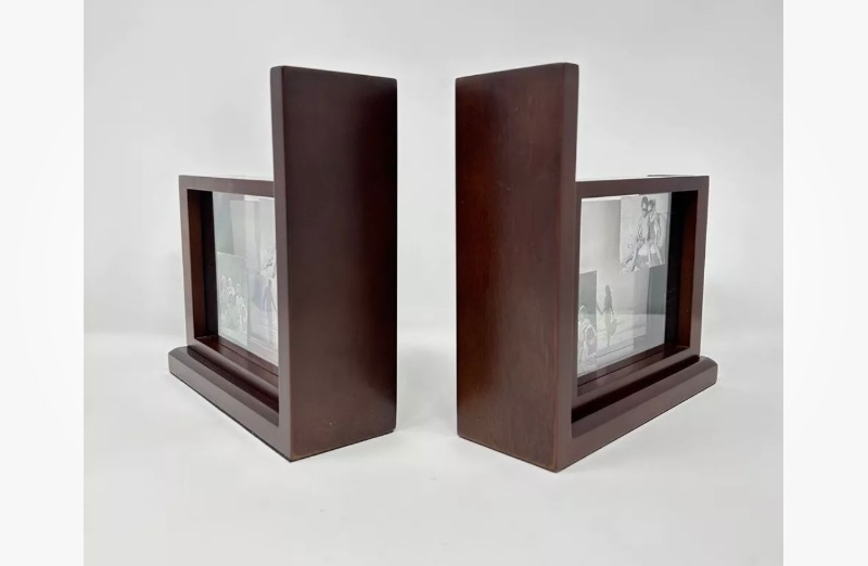 Photo 5 of 699249…JM 3-D cherrywood bookend picture frames