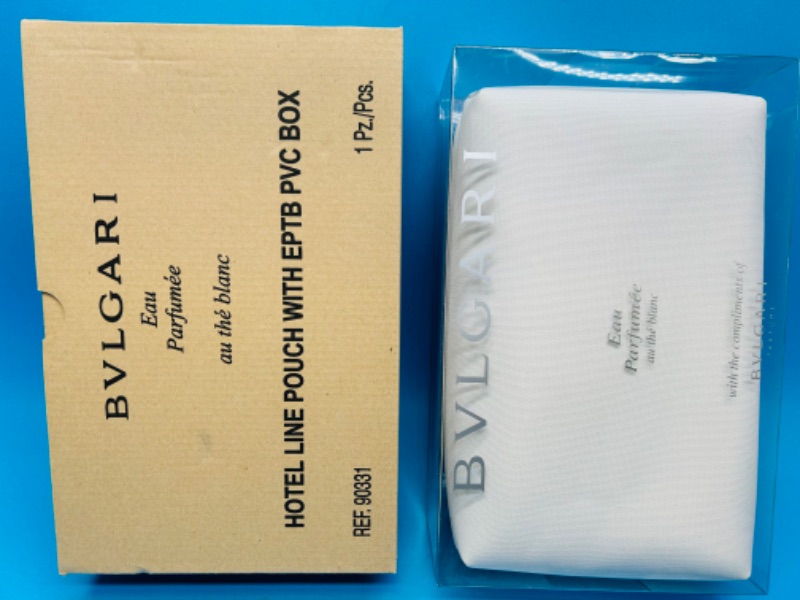 Photo 1 of 699259…Bvlgari hotel toiletrie pouch in box