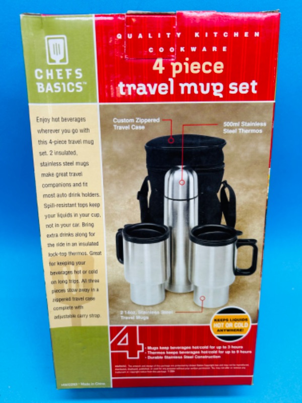 Photo 1 of 699263…4 piece travel mug set with case