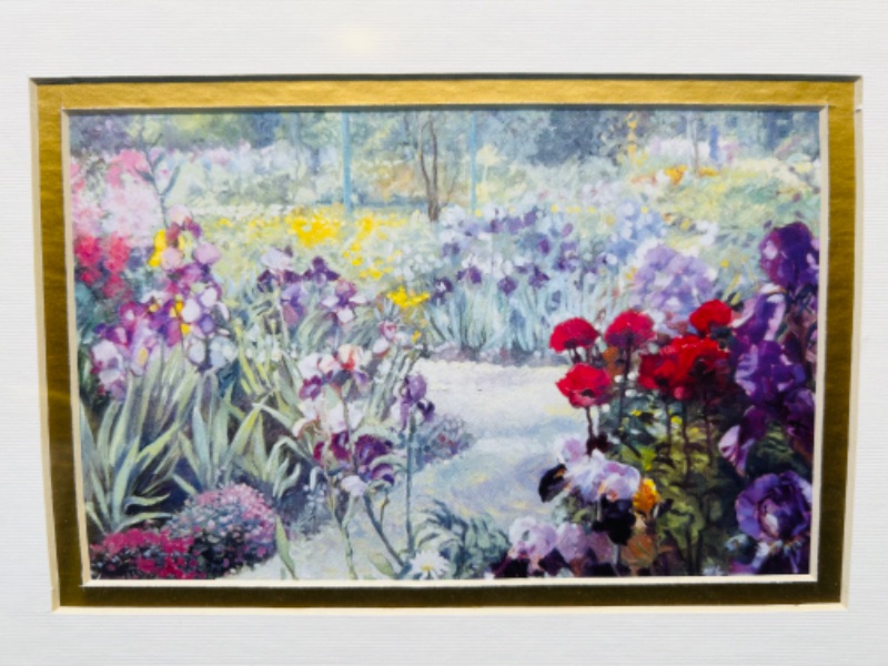 Photo 2 of 699358…11.5 x 13” framed picture of flowers 