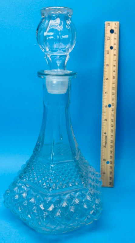 Photo 3 of 699364…12” vintage crystal decanter 