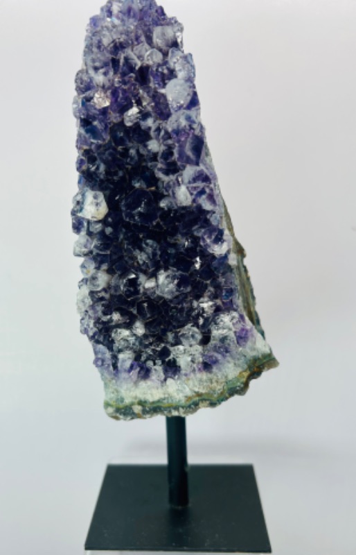 Photo 4 of 699370…9” amethyst crystal rock on stand- height includes stand 