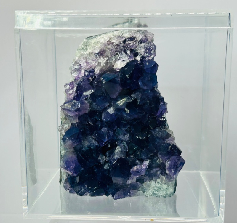 Photo 5 of 699380…amethyst crystal rock in 4 x 4” acrylic case 