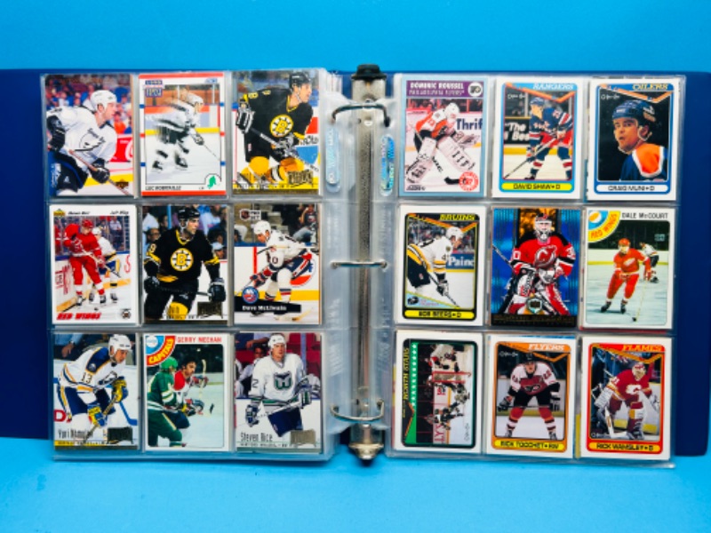 Photo 16 of 699400…final sale no returns/refunds 360 mixed hockey trading cards in binder 