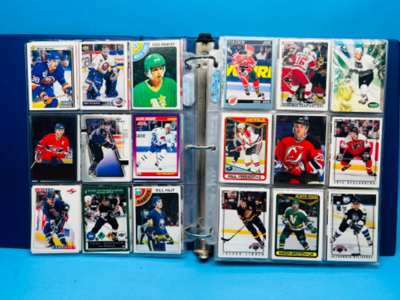 Photo 8 of 699400…final sale no returns/refunds 360 mixed hockey trading cards in binder 