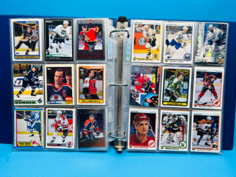 Photo 5 of 699400…final sale no returns/refunds 360 mixed hockey trading cards in binder 