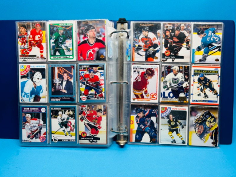 Photo 20 of 699400…final sale no returns/refunds 360 mixed hockey trading cards in binder 