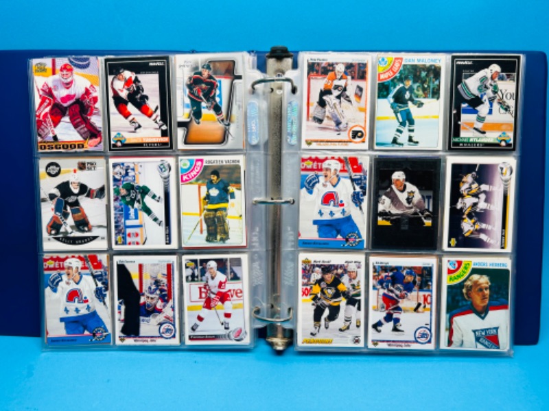 Photo 14 of 699400…final sale no returns/refunds 360 mixed hockey trading cards in binder 