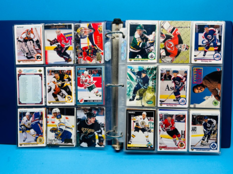 Photo 17 of 699400…final sale no returns/refunds 360 mixed hockey trading cards in binder 