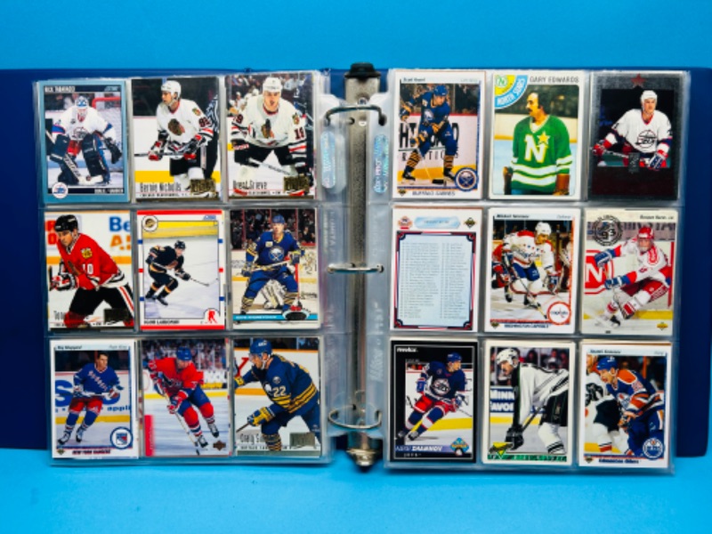 Photo 10 of 699400…final sale no returns/refunds 360 mixed hockey trading cards in binder 